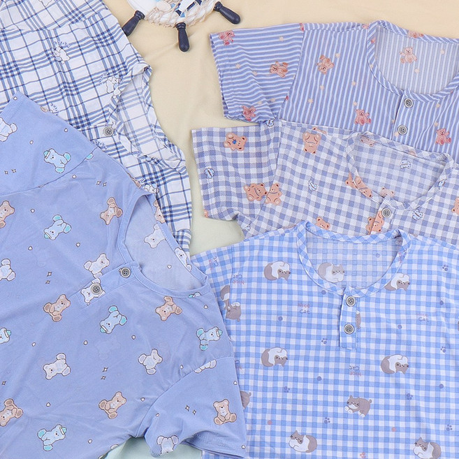 오브 26 여름 시원한 남아 아동 냉감 반팔 상하복세트 여름잠옷 쿨실내복 아동여름홈웨어