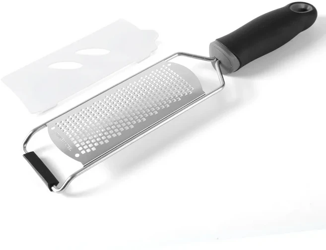 치즈 강판 및 레몬 제스터(보호 커버 포함) 청소 브러시 ​​스테인레스 스틸 치즈 슬라이서 식기 세척기 안, 07 Black