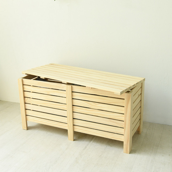 반값특가 올인 원목 수납의자 벤치수납 스툴 협탁 공간박스 2종, 대, 1개