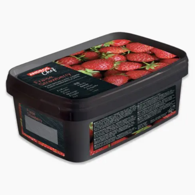 앤드로스 딸기 퓨레 아이스박스+드라이아이스포함 (유통기한26.05.01), 1개, 1kg