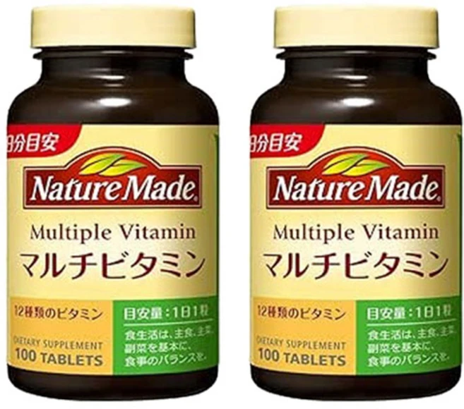 네이처메이드 Nature Made 멀티비타민 (100일 분 1일 1알 권장), 2개, 100정 - 쿠팡