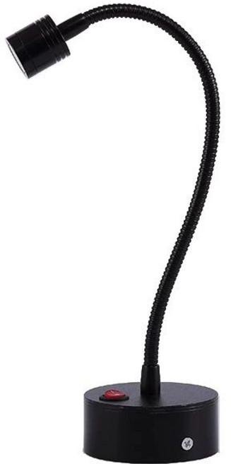 LED 스포트라이트 전시 조명 카페 핀조명 무선 피규어, 배터리 블랙 호스 30cm 따뜻한 조명, 1개