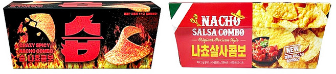 습 김치맛 나쵸콤보 x 나쵸살사콤보 혼합구성, 2개, 93g