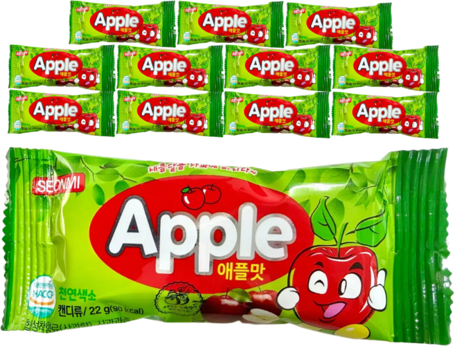 선미 애플맛 캔디, 22g, 12개