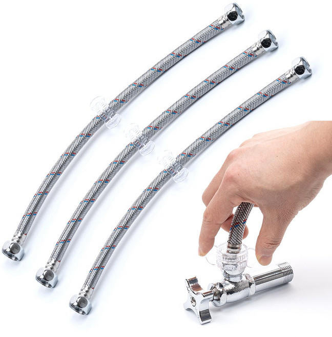 세면대 고압 호스 클린 클리어락, 3개