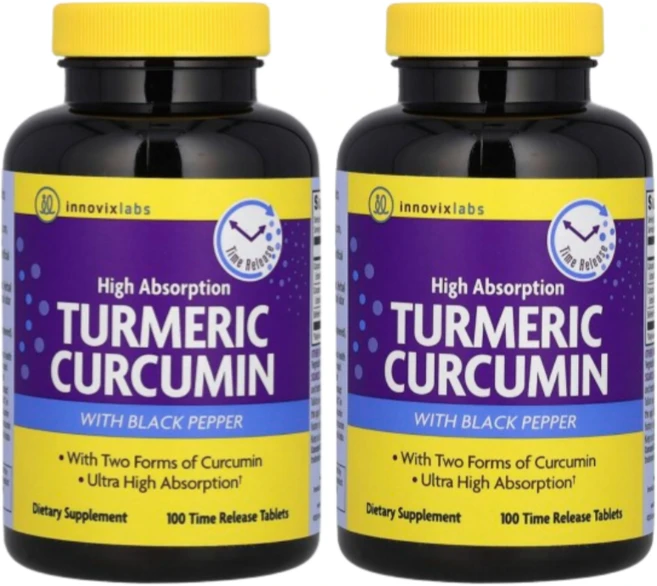 이노빅스랩스 터머릭 커큐민 100정 2병 강황 튜메릭 서방형 curcumin, 2개 - 쿠팡