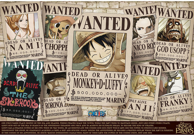 누니 1000피스 직소퍼즐 원피스 신 현상수배 컬렉션 V2, 학산문화사, 아이엔피