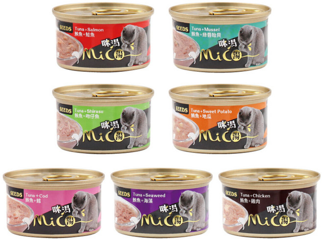 惜時 聖萊西 Miki 特級機能愛貓餐杯 24罐組 MICO 咪渴機能湯罐 副食罐 貓罐頭, 1個
