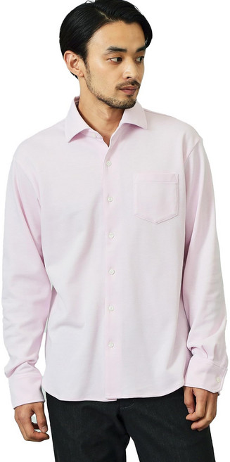[에드윈] 탑스 데니슬라 드레스 셔츠 긴팔 스트레칭 비즈니스 맨즈 LIGHT PINK