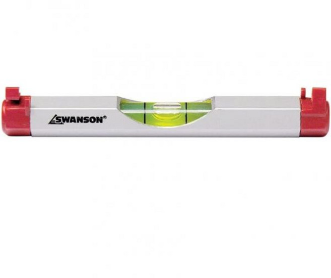 Swanson Tool Co. Inc 수평대 수평자 레벨기 스완슨 툴 LLA001 공동 컴팩트 4인치 알루미늄 라인 레벨, Swanson Tool Co. Inc 수평대 수평자 레, 1