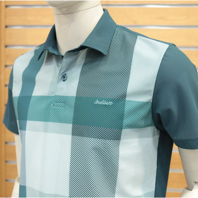 [INDIAN] 체크 프린트 티셔츠 MIT AS5M3201