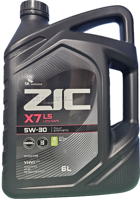 SK ZIC X7 LS 5W-30 6L, 1개, 5w30