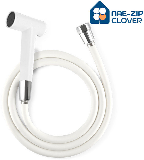 2in1 스프레이건 물때방지샤워호스 세트, 2in1 화이트, 1.5m