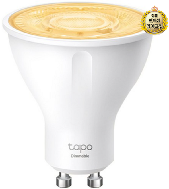 타포 티피링크 스마트 Wi-Fi 스포트라이트 조광 전구 L610-C, 주광색, 2개