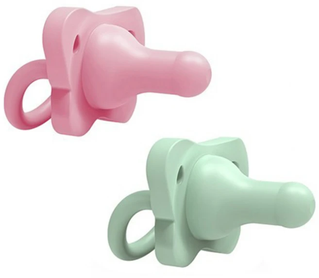 닥터브라운 실리콘 노리개 젖꼭지 쪽쪽이 2P 핑크, 0-6m(1단계), 그린 + 핑크, 1세트 - 쿠팡