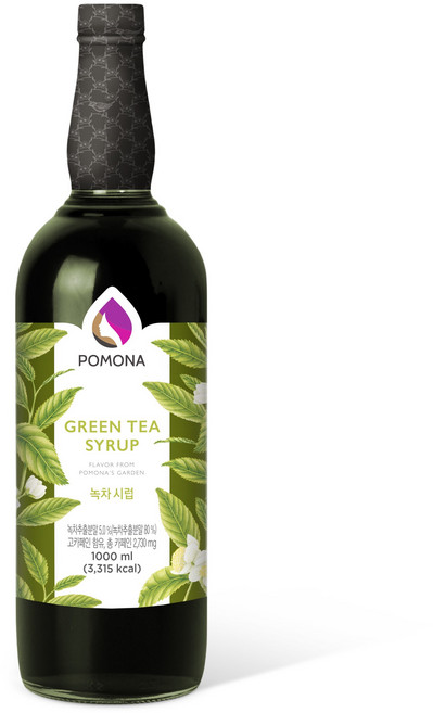 포모나 녹차 시럽, 1L, 4개