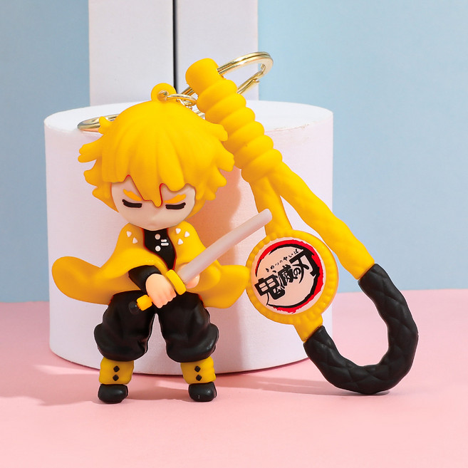 [타무] 귀멸의 칼날 키링 피규어, 1개, 번개의 호흡