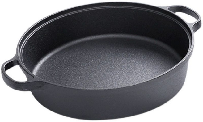 안성주물가마솥 조선 무쇠 그리들팬 빅사이즈 뚜껑 솥구이판 나무 조리 프라이팬, 1개, A. 21cm 4cm 단일 팬, 1cm