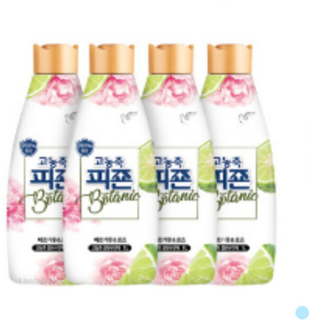 피죤 고농축 보타닉 섬유유연제 애플밤 본품, 1L, 4개