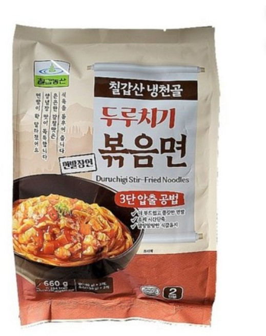 칠갑농산 냉천골 두루치기 볶음면, 660g