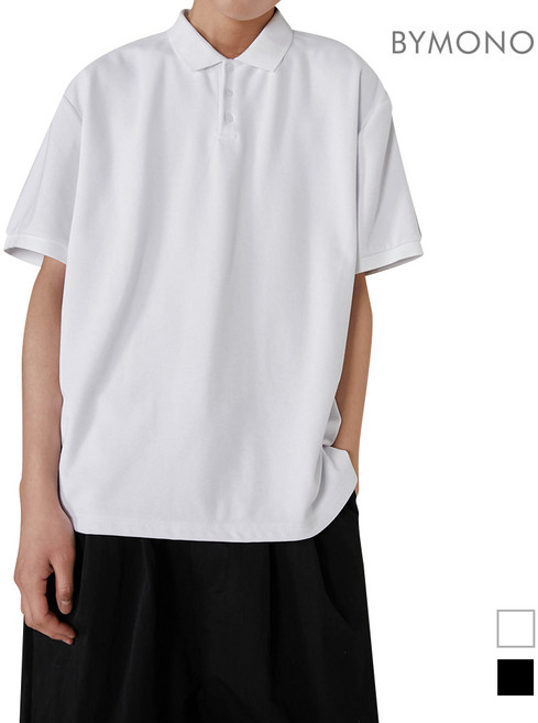 M~6XL 바이모노 꼭꼭숨티 클래식 피케이 카라티 남자 pk 빅사이즈 남성 루즈핏 여름 오버핏 화이트 블랙 M L XL 2XL 3XL 4XL 5XL 6XL