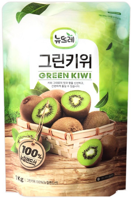 우양-무가당그린키위홀1kg, 1팩