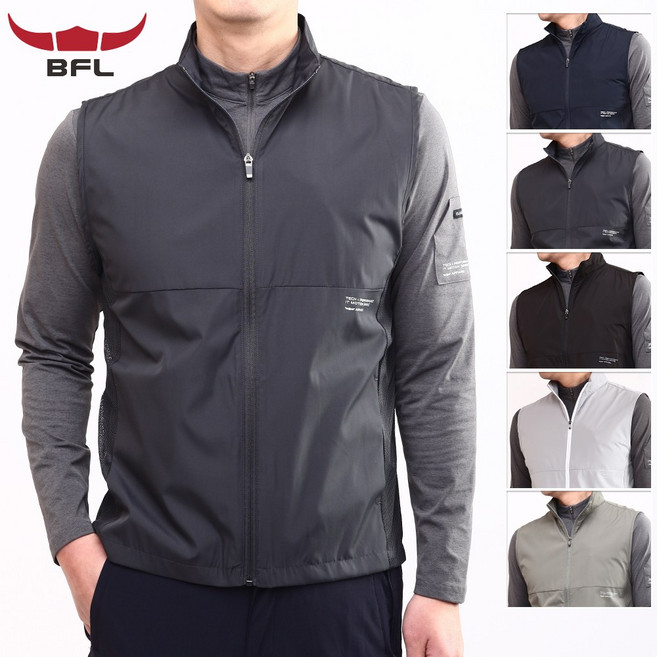 샤인힐즈 봄여름 BF 우븐 통풍 메쉬 아웃도어 조끼 BF6304