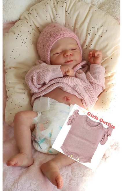 리얼 아기 인형 18~20인치 (46~50cm) / 힐링 감성 수작업 비닐인형 / 목욕 가능 / 육아체험용, 풀바디 비닐 걸
