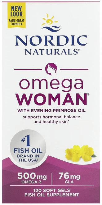 Nordic Naturals 달맞이꽃 오일이 함유된 Omega Woman 소프트젤 120정, NordicNaturals달맞이꽃오일이함유된OmegaW, 1개 - 쿠팡