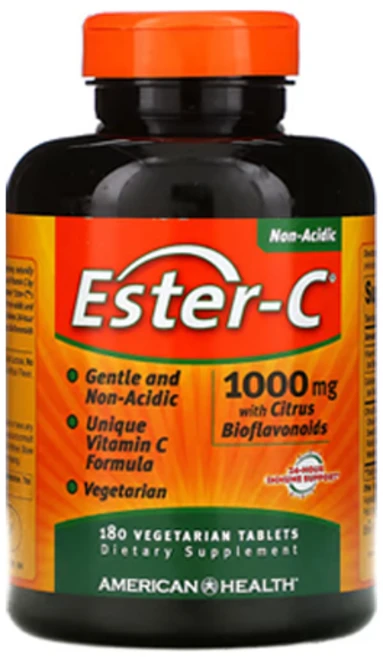 아메리칸헬스 에스터-C 1000mg 베지테리안 타블렛, 180정, 1개 - 쿠팡