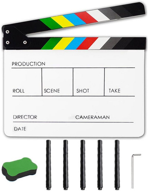 아이레노 영화 슬레이트 클래퍼보드 촬영용 소품 영상제작 현장도구
