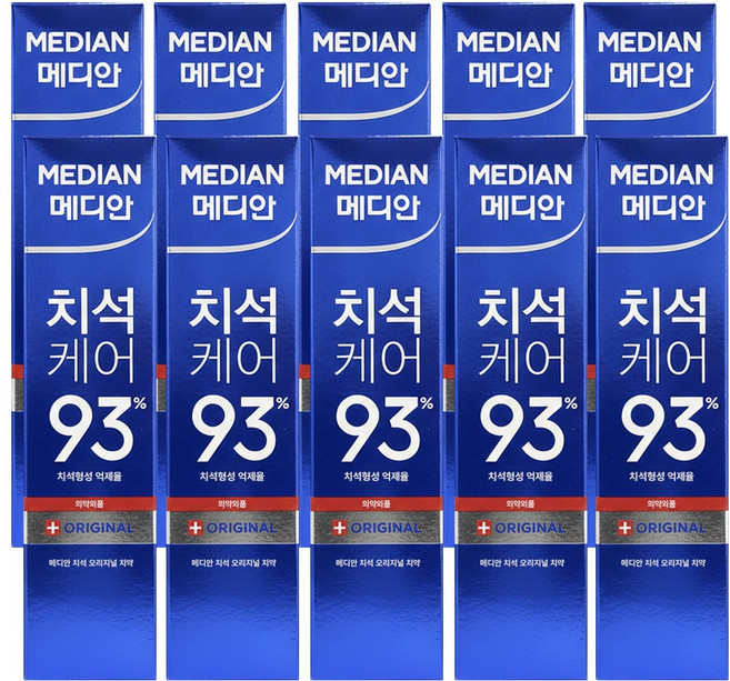 메디안 치석 화이트 치약 120G 3입 X2 총6입