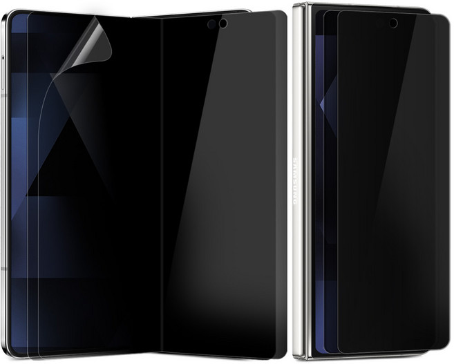 다이아큐브 TPU하이브리드 Z폴드 26도시야각차단 프라이버시 사생활보호필름, 2세트