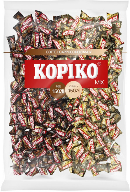 코피코 커피사탕 대용량 커피캔디150 + 카푸치노150개 (개별포장)