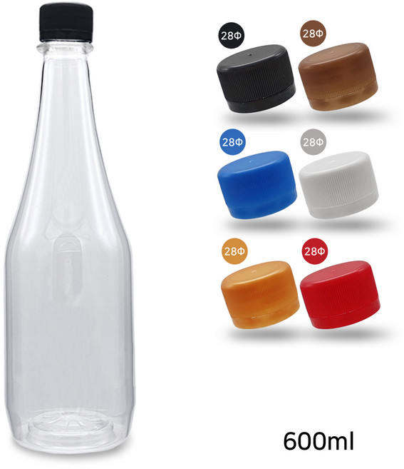 고급페트병 600ml (92개), 블랙