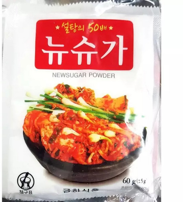 뉴슈가(금하식품 60gx10입)X10 뉴슈가 가루 밀가루 전, 60g, 100개