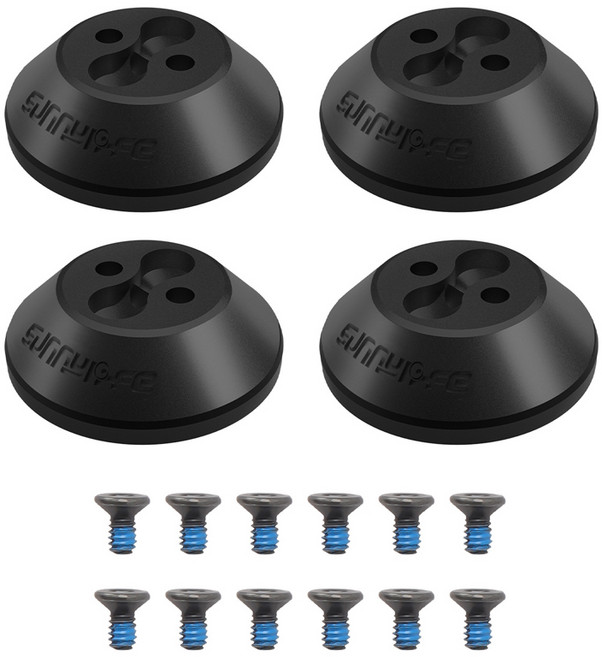 DJI 아바타2 드론 전용 모터 보호캡 레드 CNC 알루미늄 방수 방진 습기 차단 프로펠러 고정 안정성 강화 액세서리, 1개, (아바타2) 모터보호캡(블랙)
