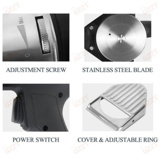 Shawarma 전기 자이로 케밥 슬라이서 블레이드 2 개 포함 상업용 휴대용 커터 도너 절단기, 01 빠른  Mainland, 04 유럽 ​​연합, 02 110V 60Hz