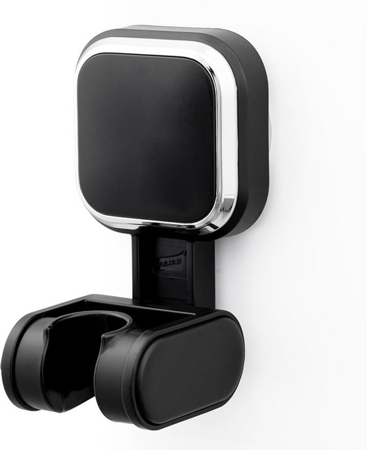 테일리 샤워 헤드 홀더 흡입 컵 휴대용 브래킷 높이 각도 조절 가능한 벽 장착 욕실 드릴링 탈착식 방수 기능 없음 검은색, Square-Black