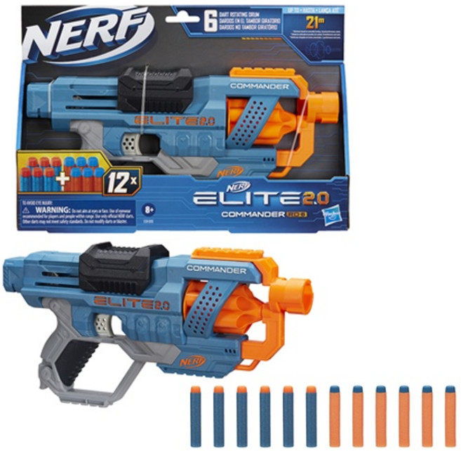 孩之寶 NERF 菁英系列 指揮官 RD 6 軟彈槍, 1個