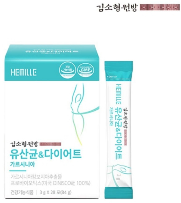 김소형원방 유산균 & 다이어트 가르시니아 28포 가르니시아캄보지아추출물 프로바이오틱스 함유 건강기능식품, 84g, 5개