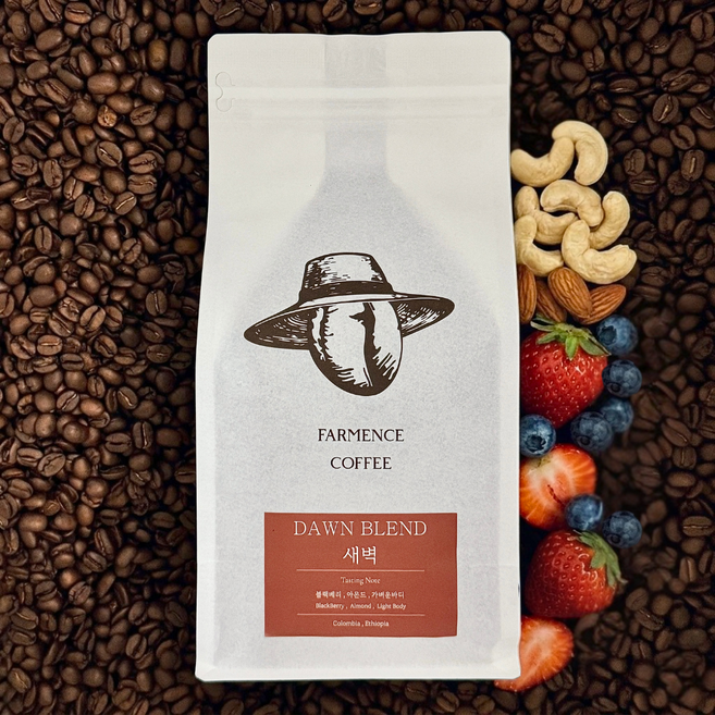 [파먼스커피] 스페셜티 원두 꽃향 산미 부드러운 새벽 블렌드 홀빈, 500g, 2개, 홀빈(분쇄안함)