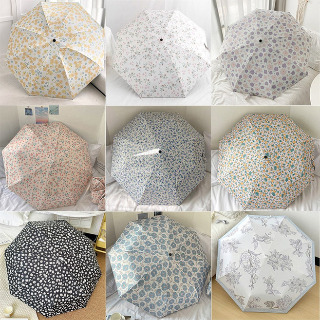 uc차단 암막 양우산 초경량 미니 휴대용 플라워 우양산