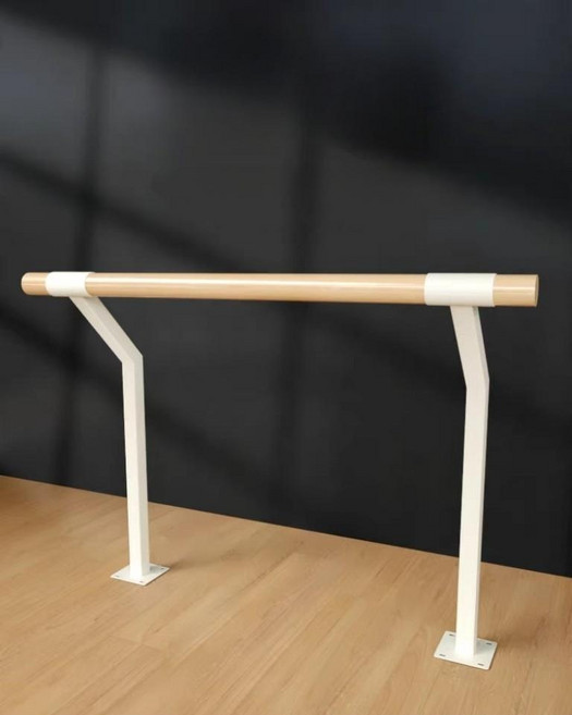 발레바 바닥 고정형 무용바 스트레칭 요가바 다리찢기, 1개, 2m 2단 프레임 2개