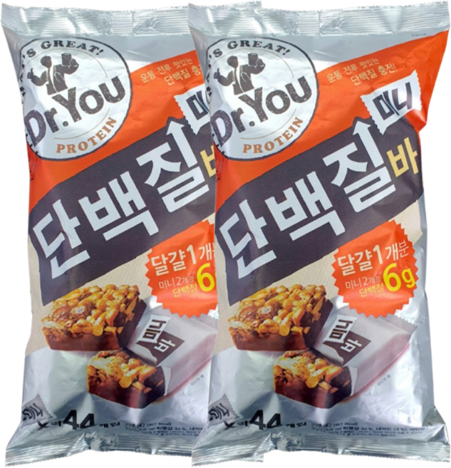 닥터유 단백질바 한입쏙, 594g, 2개