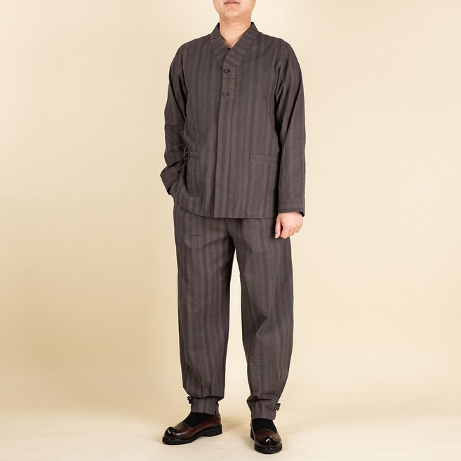 다오네우리옷 남자-여름 스트라이프 2ps 생활한복(개량한복)