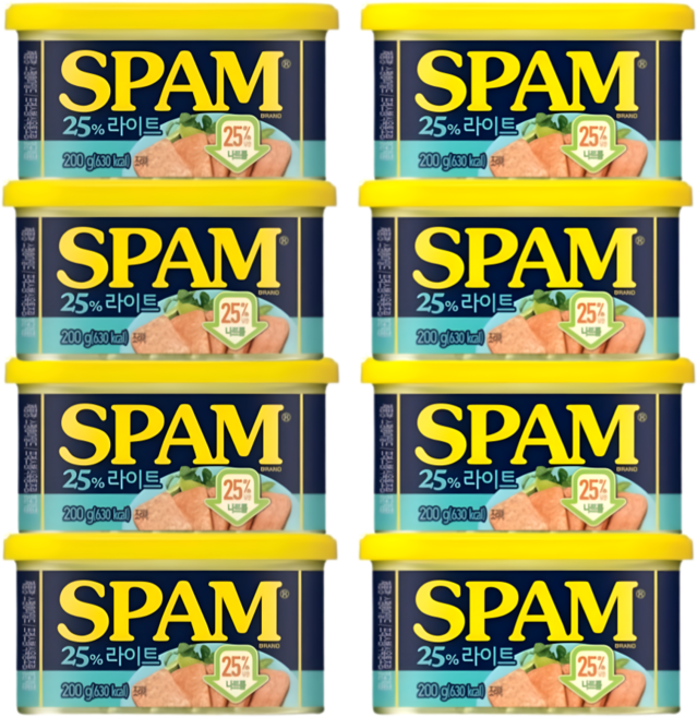 스팸 25% 라이트, 200g, 8개