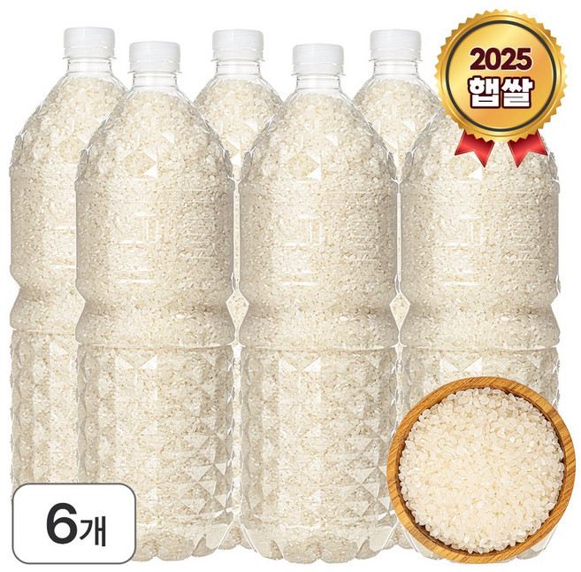 스파클 2025년 햅쌀 신선미, 상등급, 6개, 1.8kg