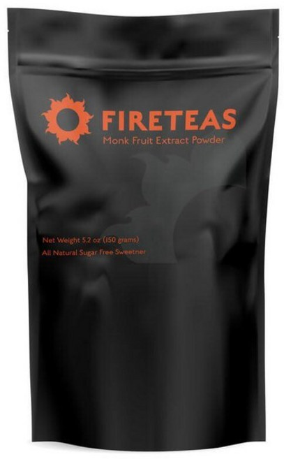 FIRE TEAS 유기농 밀크 씨슬 & 호로파 씨앗 허브 티 생강 포함 - 허브 민간 요법 차 - 루즈 리프 -, 몽크 프루트 티 감미료, 90g