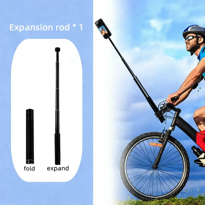 ta360 X3 / ONE X2 RS용 카본 파이버 셀카봉 GoPro Hero 11 10 9 8 DJI OSMO Action용 알루미늄 합금, 02 option 2